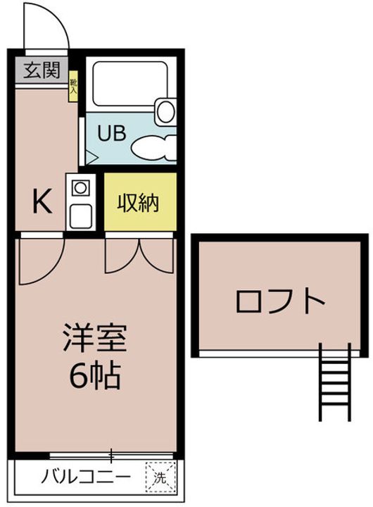 千葉県千葉市中央区大森町(アパート)の賃貸物件の間取り