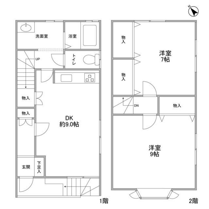 神奈川県横浜市青葉区あざみ野4(一戸建)の賃貸物件の間取り