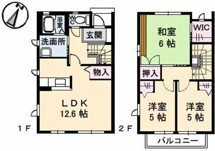 クレール アヴェニールの間取り