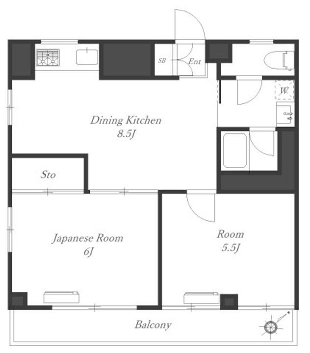 K・Rマンションの間取り