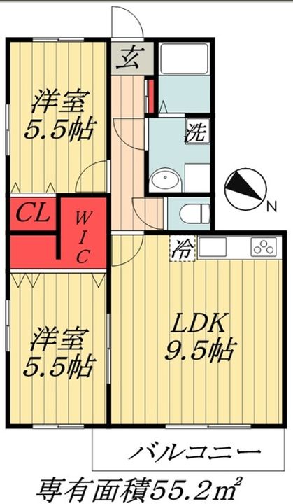 千葉県市川市南行徳4(マンション)の賃貸物件の間取り