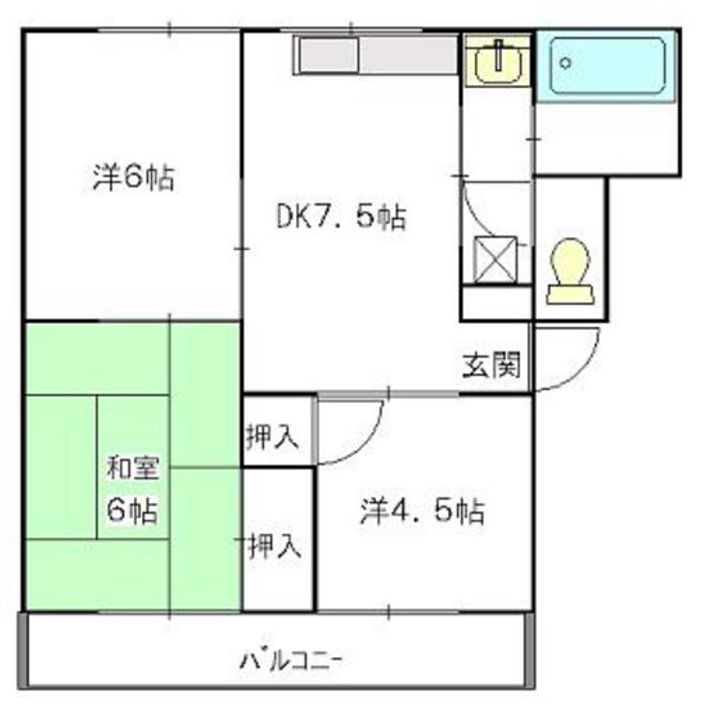北谷ビルの間取り