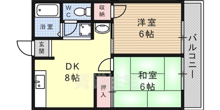 シティハイム高橋C棟の間取り