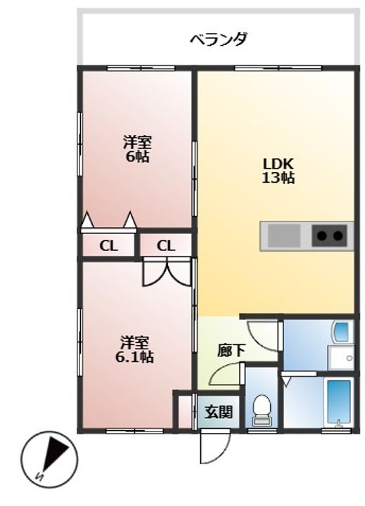 NICO GARDENの間取り