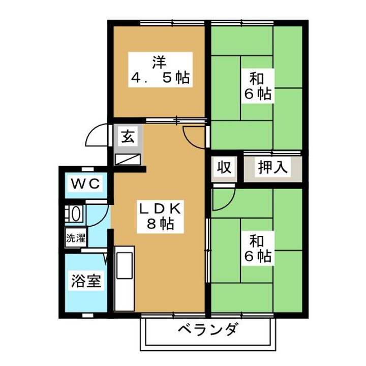 コンフォート東大垣の間取り