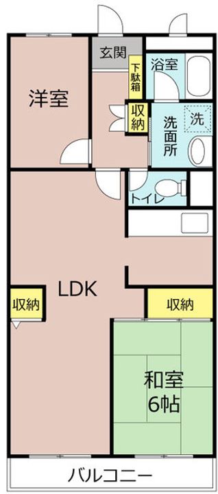 神奈川県伊勢原市東大竹(マンション)の賃貸物件の間取り