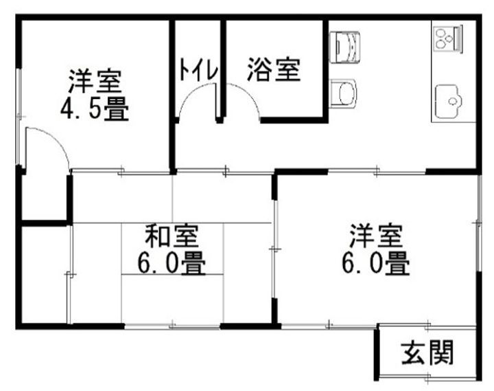 群馬県桐生市相生町2(一戸建)の賃貸物件の間取り