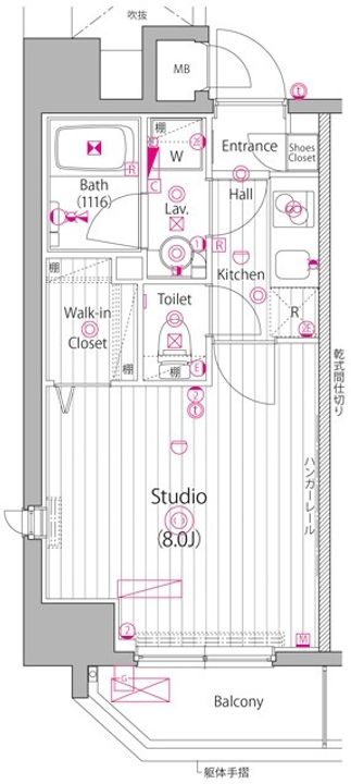 ガーラ・ヴィスタ水道橋の間取り