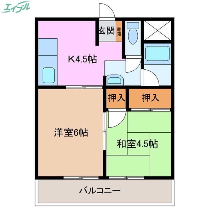 栄ビクトリーマンションの間取り