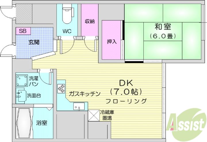 ネオプラザ北仙台の間取り