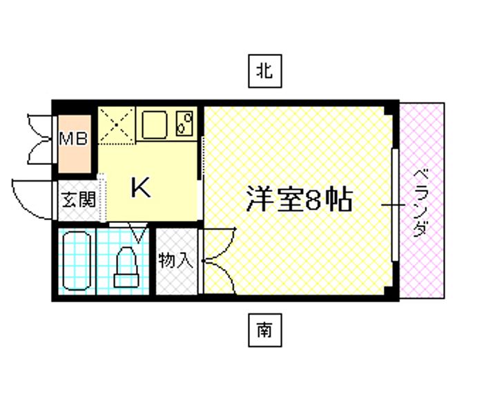 シャトー八木の間取り