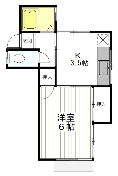コーポ大槻の間取り