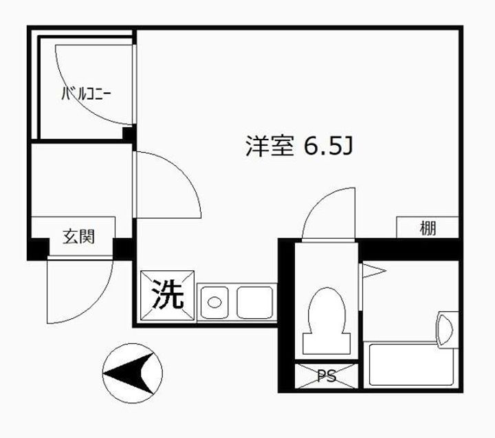 神奈川県横浜市神奈川区入江1(アパート)の賃貸物件の間取り