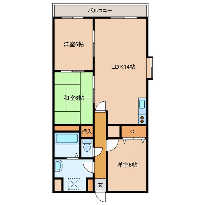 エンブレム麻里布IIの間取り