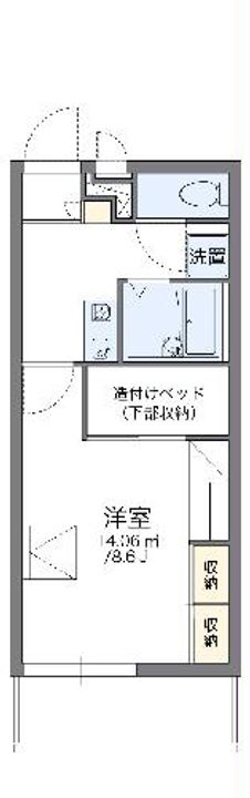 レオパレスシエル エトワールの間取り