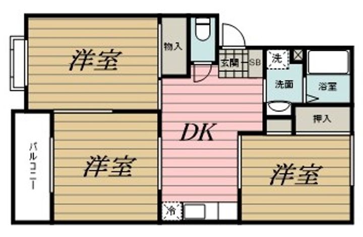 末広サンフレアBの間取り