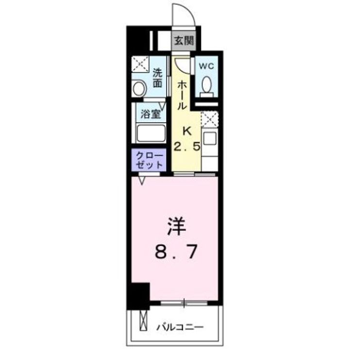 広島県福山市春日町5(マンション)の賃貸物件の間取り