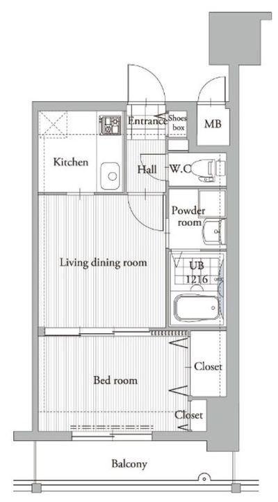 エンクレスト吉塚駅前IIの間取り