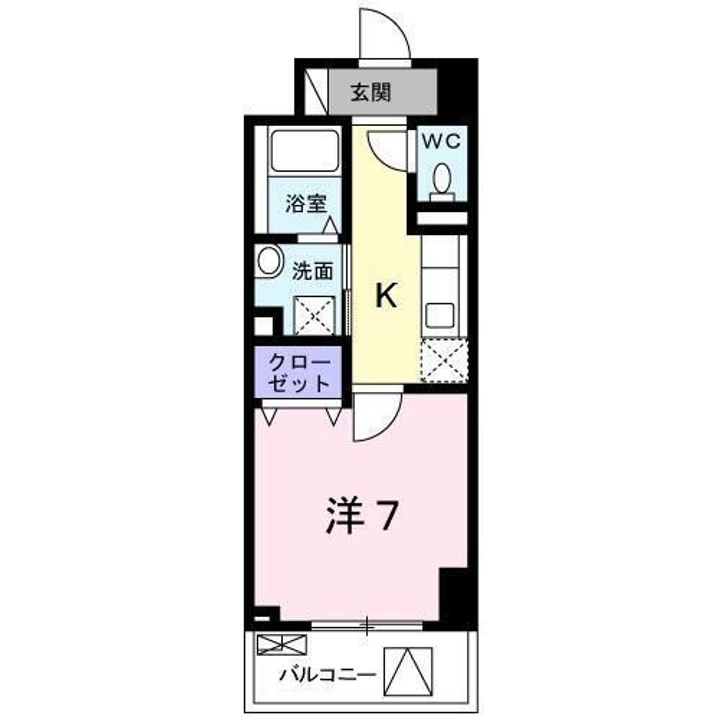 東京都八王子市八幡町(マンション)の賃貸物件の間取り