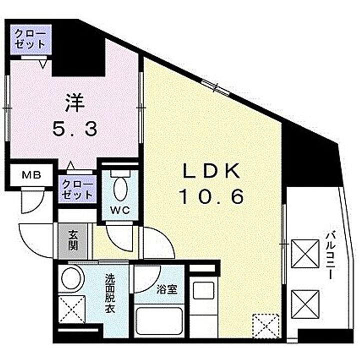 東京都文京区白山2(マンション)の賃貸物件の間取り
