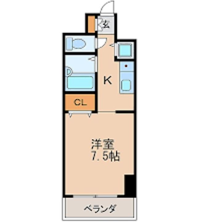 愛知県名古屋市東区泉1(マンション)の賃貸物件の間取り