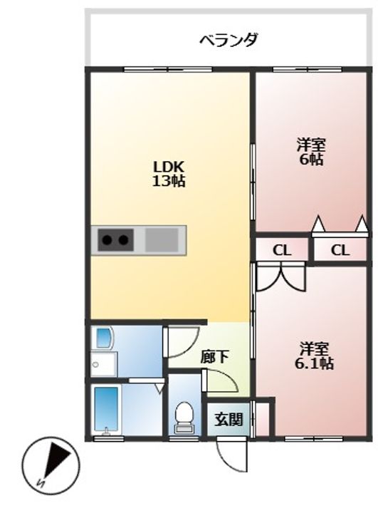 NICO GARDENの間取り