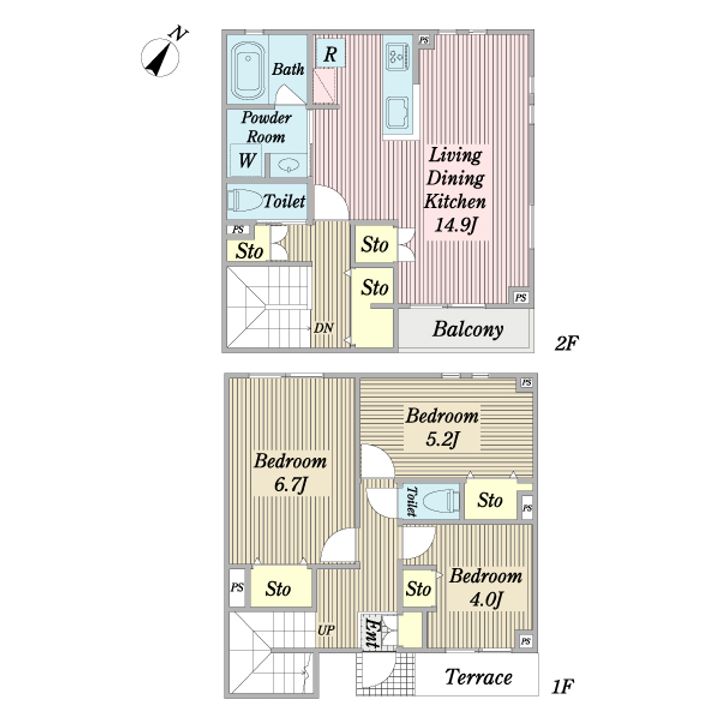 カスターニエの間取り