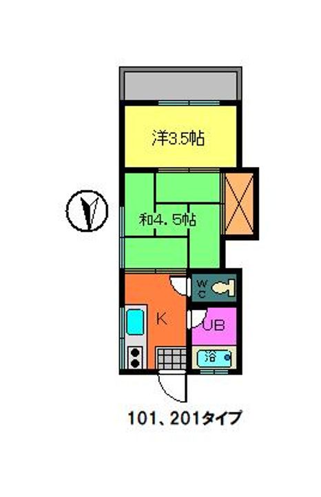 コスモ北町の間取り