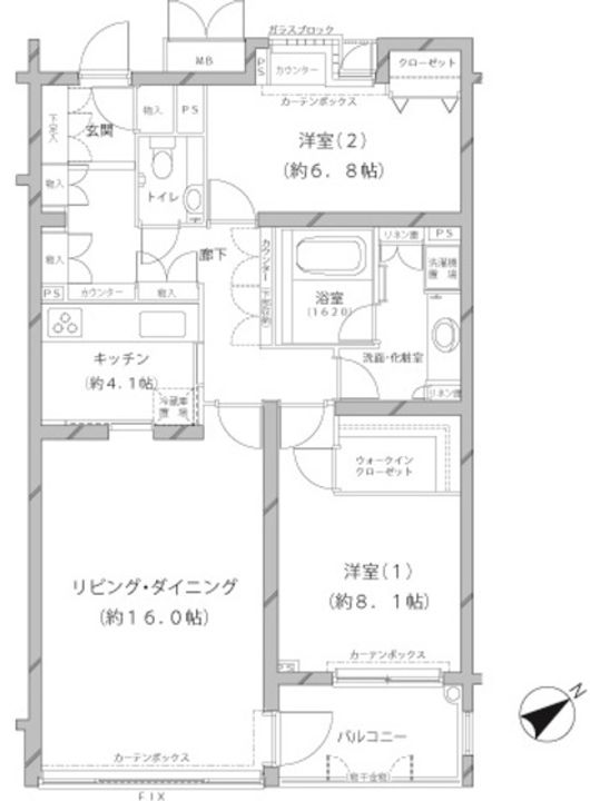 MFPRコート代官山の間取り