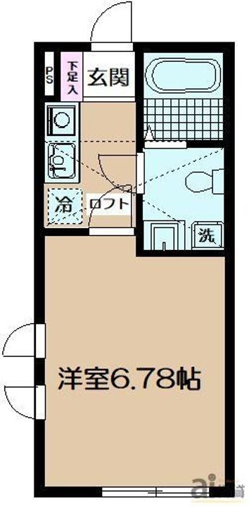 東京都西東京市富士町4の賃貸アパートの間取り