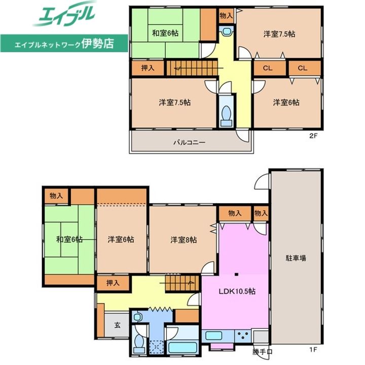 三重県伊勢市神田久志本町(一戸建)の賃貸物件の間取り