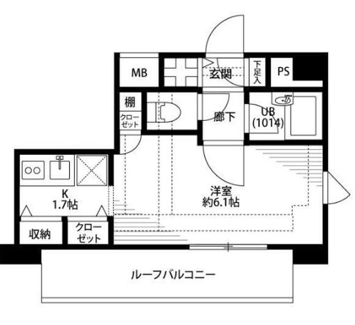 東京都文京区白山2(マンション)の賃貸物件の間取り