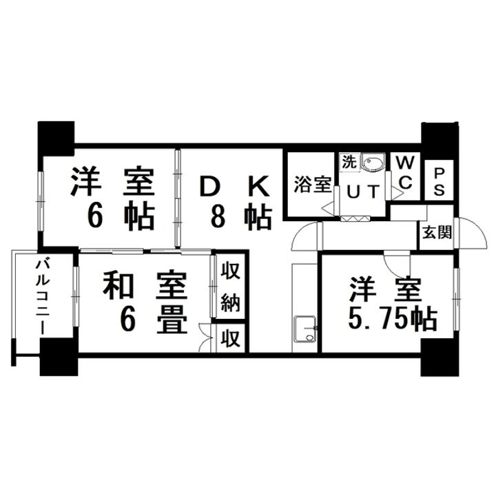 大栄マンションの間取り