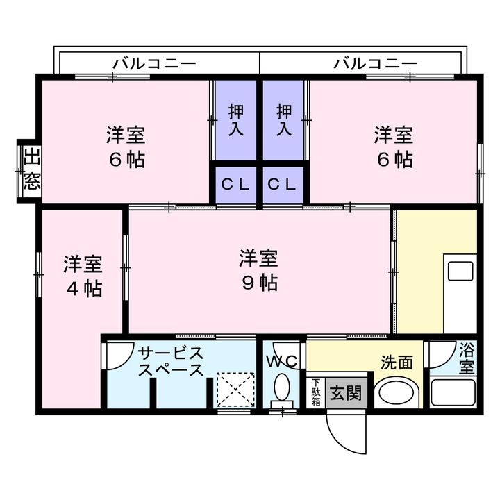 グリーンロードIIの間取り