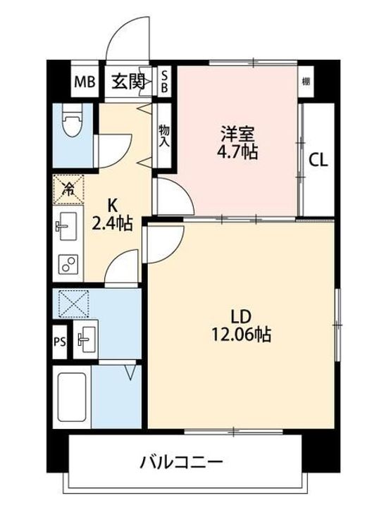 フェリーチェ南熊本の間取り