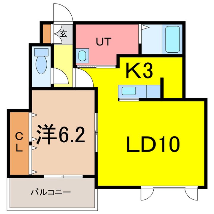 クレジスト宮下通WESTの間取り