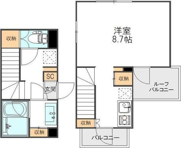 東京都世田谷区池尻2(マンション)の賃貸物件の間取り