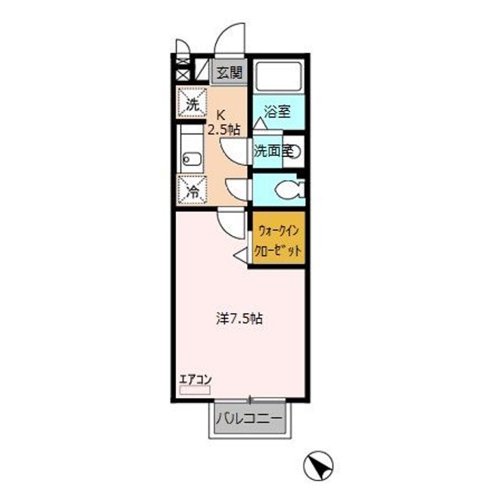 埼玉県和光市下新倉3(アパート)の賃貸物件の間取り