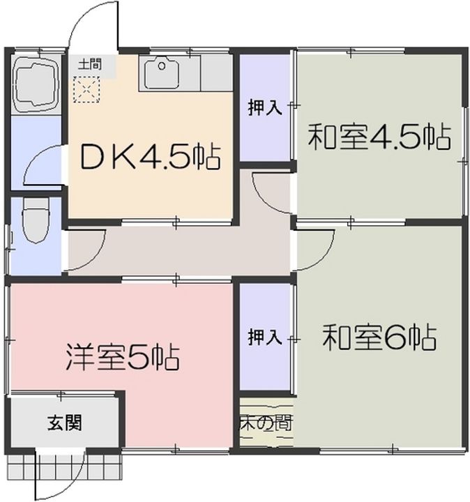 岡山県岡山市南区当新田(一戸建)の賃貸物件の間取り