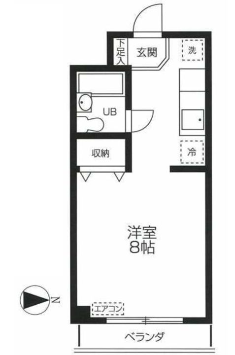 コーポ市川の間取り