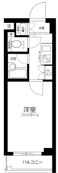 東京都新宿区戸山1(マンション)の賃貸物件の間取り