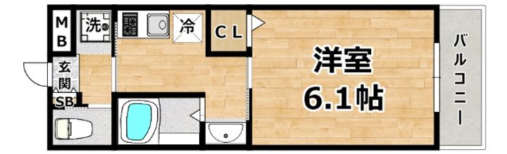 FINE SQUARE出来島駅前の間取り