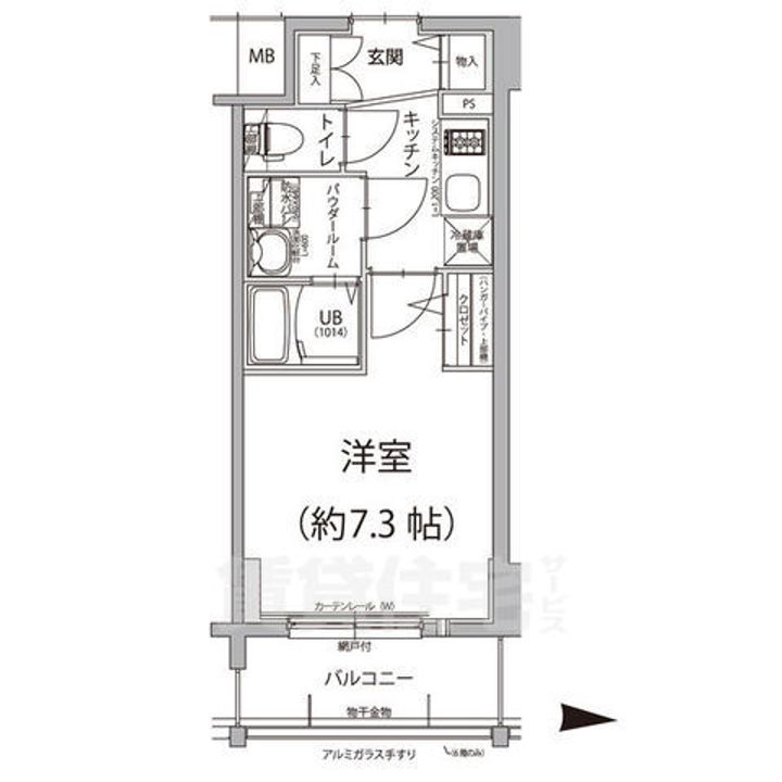 エスリード大須アヴェニューの間取り