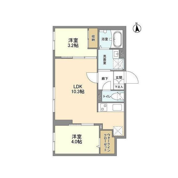 東京都杉並区高円寺南3(マンション)の賃貸物件の間取り