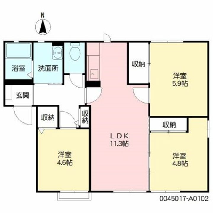 メルベーユの間取り