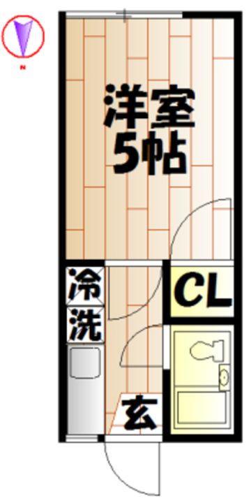 東京都中野区大和町1(アパート)の賃貸物件の間取り