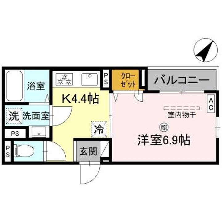兵庫県加古川市平岡町新在家1(アパート)の賃貸物件の間取り