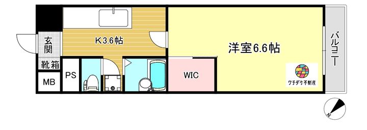サンハイツ唐湊の間取り