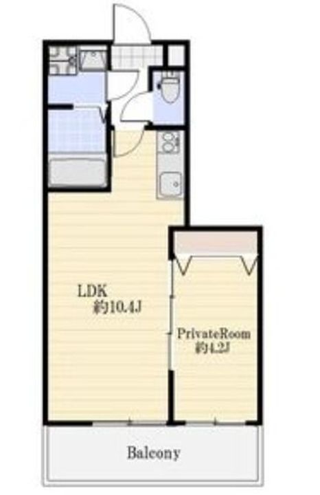 兵庫県加古川市加古川町河原(アパート)の賃貸物件の間取り