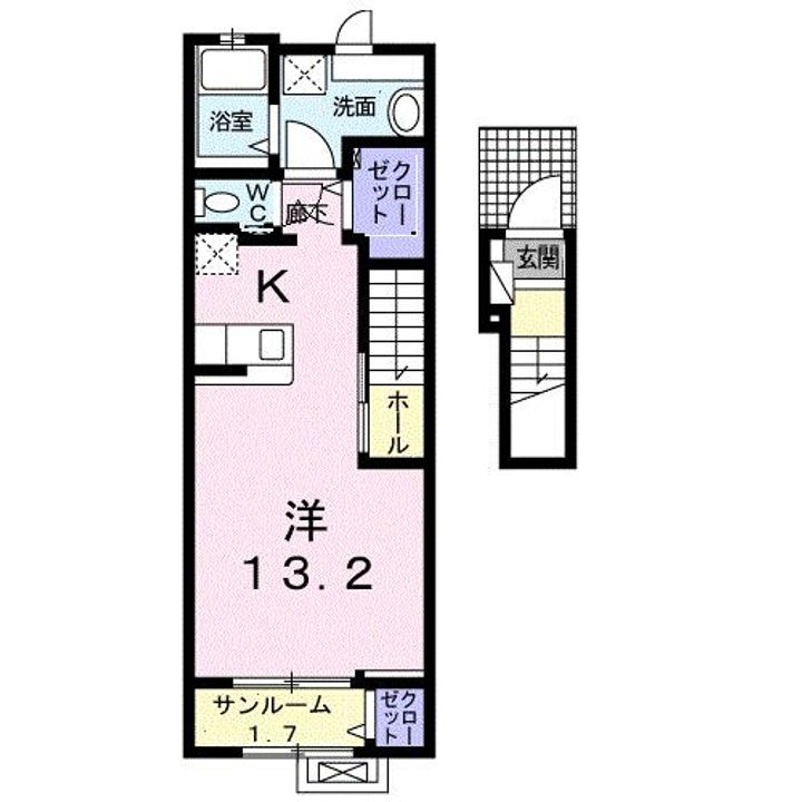 グランドソレイユCの間取り
